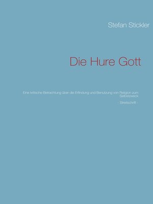 cover image of Die Hure Gott